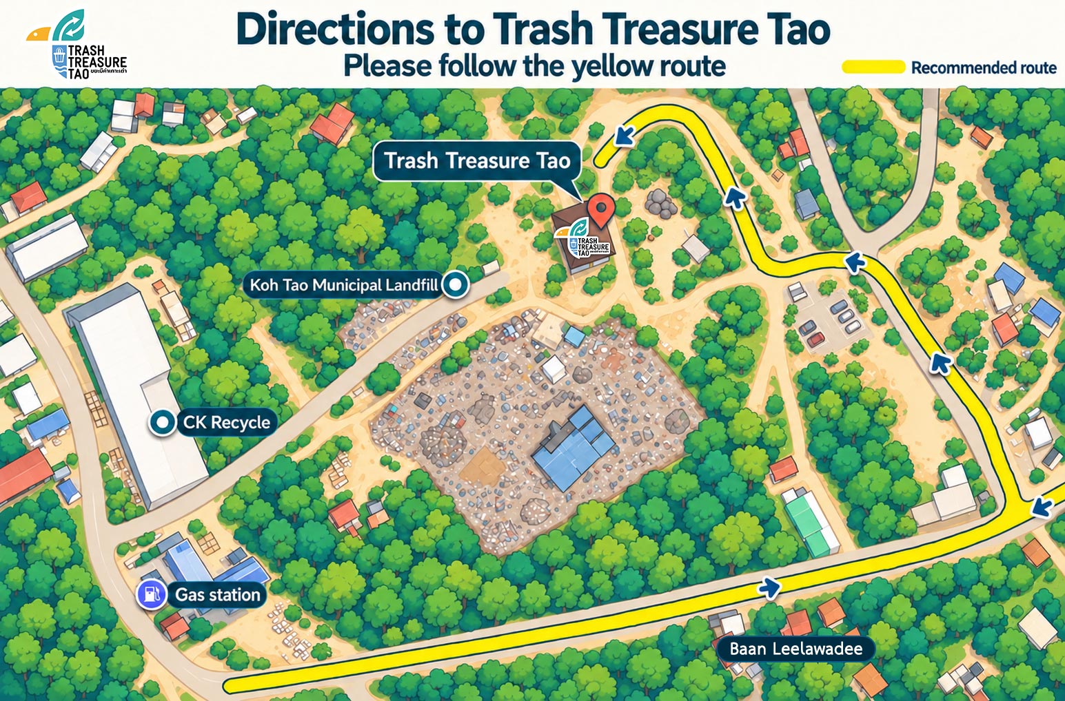 Directions to Trash Treasure Tao